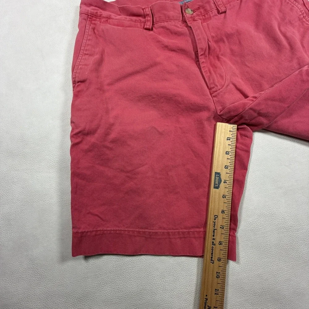 Polo‎ Ralph Lauren Mens Size 33 Classic Fit 9 Inch Chino Khaki Shorts Red